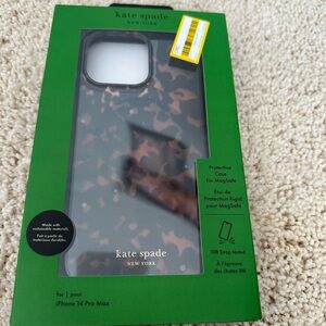 Kate Spade Black iPhone 14 Pro Case Fashionable Protective Accessory